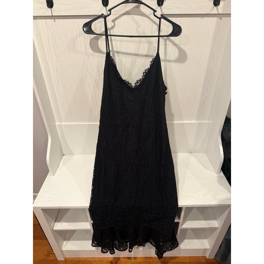 Express black lace dress size large NEW NWT